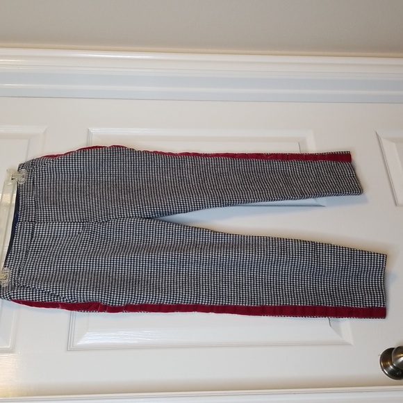 Boden British Tweed Wool Houndstooth Trousers Size - Picture 5 of 13